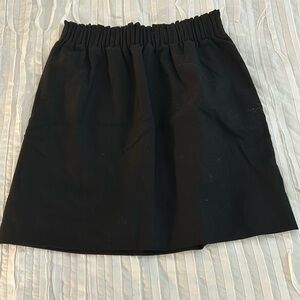 JCREW, BLACK SKIRT, ELASTIC WAIST, SIZE 0